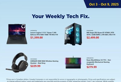 Canada Computers Flyer October 3 to 9
