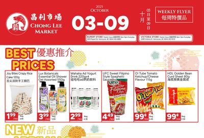Chong Lee Market Flyer October 3 to 9