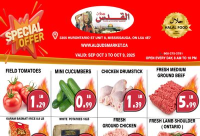 Al-Quds Supermarket Flyer October 3 to 9