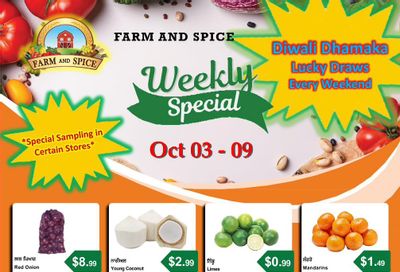 Farm And Spice Grocers Flyer October 3 to 9