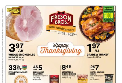 Freson Bros. Flyer October 10 to 16