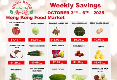 Hong Kong Food Market Flyer October 3 to 6