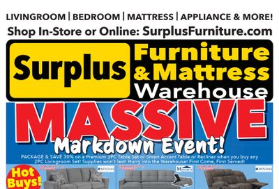 Surplus Furniture & Mattress Warehouse (Sydney) Flyer October 6 to 26