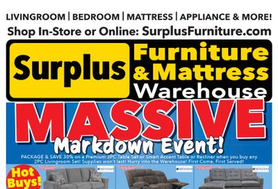 Surplus Furniture & Mattress Warehouse (Sault Ste Marie) Flyer October 6 to 26