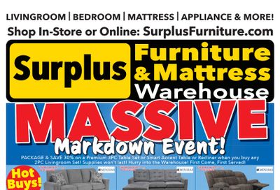 Surplus Furniture & Mattress Warehouse (Medicine Hat, Lethbridge) Flyer October 6 to 26