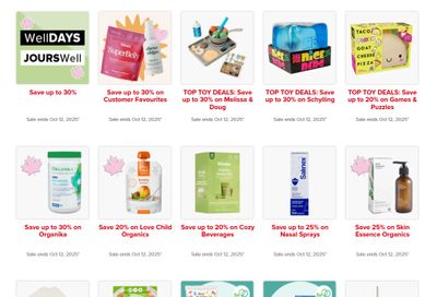 Well.ca Weekly Sales October 6 to 12