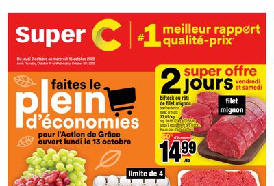 Super C Flyer October 9 to 15