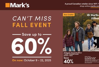 Mark's Flyer October 9 to 15