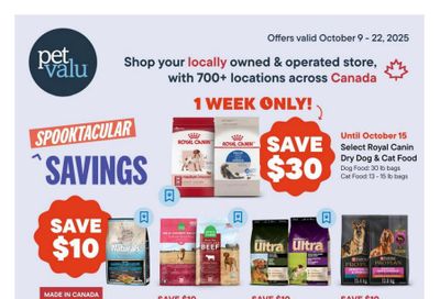 Pet Valu Flyer October 9 to 22