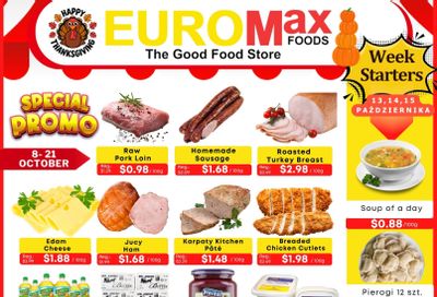 EuroMax Foods Bi-Weekly Flyer October 8 to 21