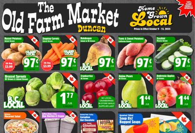 The Old Farm Market (Duncan) Flyer October 9 to 15