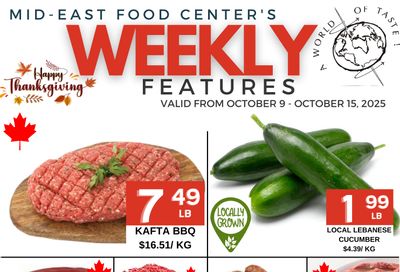 Mid-East Food Centre Flyer October 9 to 15