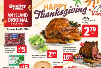 Quality Foods Flyer October 9 to 15