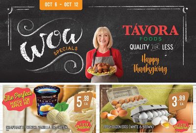 Tavora Foods Flyer October 6 to 12