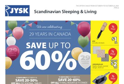 JYSK Flyer October 9 to 22