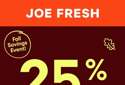 Joe Fresh Flyer October 9 to 15