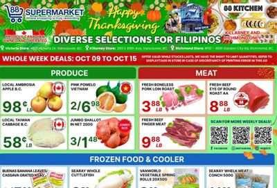 88 Supermarket Flyer October 9 to 15