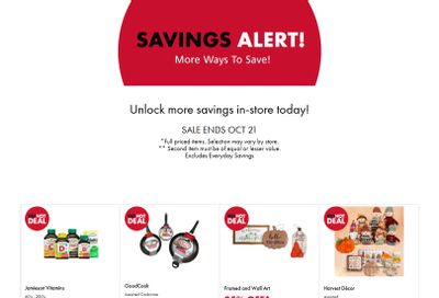 The Bargain Shop & Red Apple Stores Savings Alert Flyer October 9 to 21