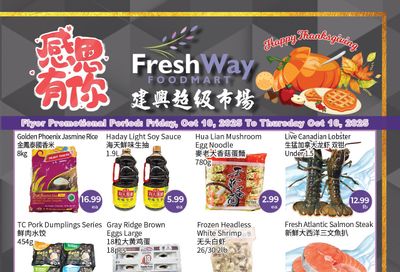 FreshWay Foodmart Flyer October 10 to 16
