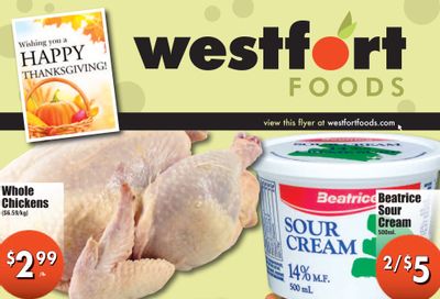 Westfort Foods Flyer October 10 to 16