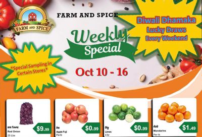 Farm And Spice Grocers Flyer October 10 to 16