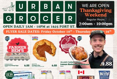 Urban Grocer Flyer October 10 to 16