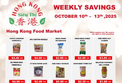 Hong Kong Food Market Flyer October 10 to 13