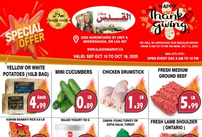 Al-Quds Supermarket Flyer October 10 to 16