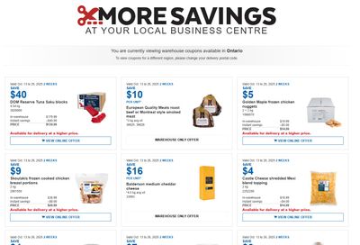 Costco Business Centre Instant Savings Flyer October 13 to 26