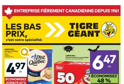 Tigre Géant Flyer October 15 to 21