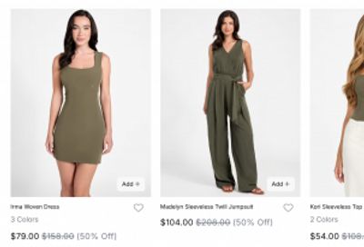 GUESS & GUESS Factory Canada: 25% off Fall Styles + Clearance up to 50% off