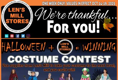 Len's Mill Stores Flyer October 14 to 19