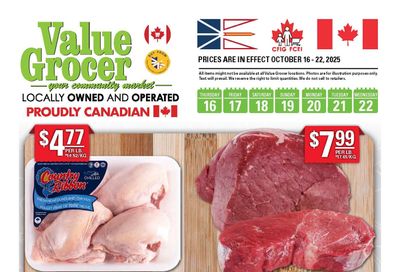 Value Grocer Flyer October 16 to 22