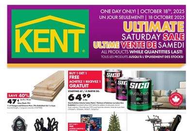 Kent Building Supplies Flyer October 16 to 22