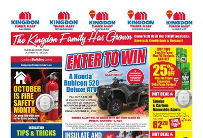 Timber Mart Flyer October 15 to 28