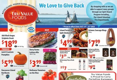 Tru Value Foods Flyer October 15 to 21