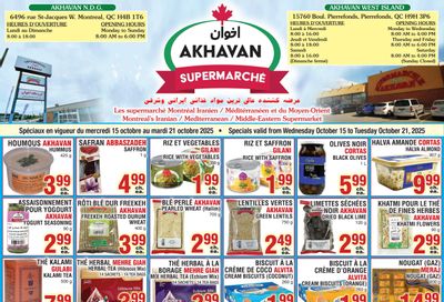 Akhavan Supermarche Flyer October 15 to 21