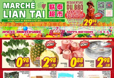 Marche Lian Tai Flyer October 16 to 22