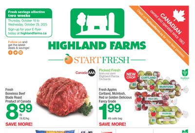 Highland Farms Flyer October 16 to 29