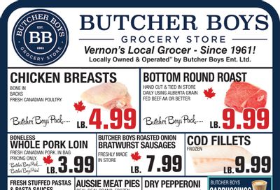 Butcher Boys Grocery Store Flyer October 15 to 23