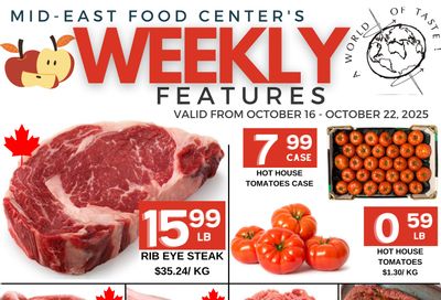 Mid-East Food Centre Flyer October 16 to 22