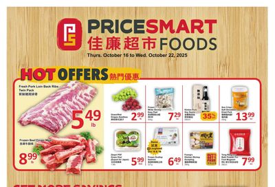 PriceSmart Foods Flyer October 16 to 22