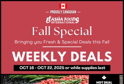 Basha Foods International Flyer October 16 to 22