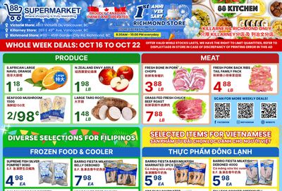 88 Supermarket Flyer October 16 to 22