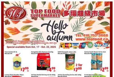 Top Food Supermarket Flyer October 17 to 23