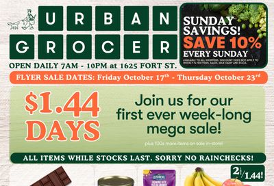 Urban Grocer Flyer October 17 to 23