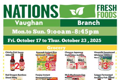 Nations Fresh Foods (Vaughan) Flyer October 17 to 23