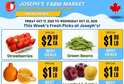 Joseph's Farm Market Flyer October 17 to 22