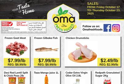 Oma Fresh Foods Flyer October 17 to 23