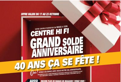 Centre Hi-Fi Flyer October 17 to 23